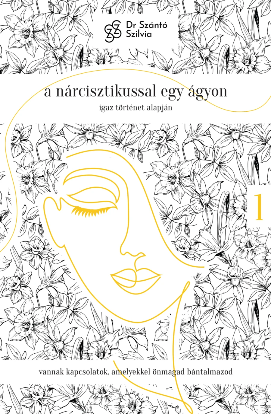 A nárcisztikussal egy ágyon című könyv borítója